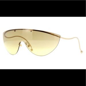Givenchy GV 7152/s gold shield Sunglasses w/ case